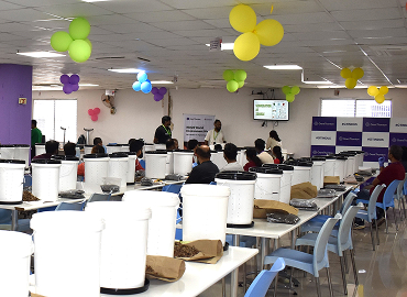 Home composting at our Bangalore office