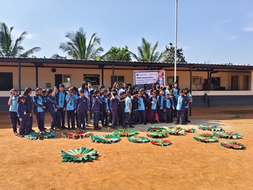 Christmas wreath making children in Bangalore