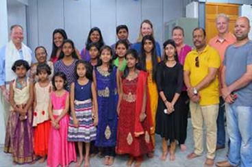 Leadership team spend time with underprivileged kids